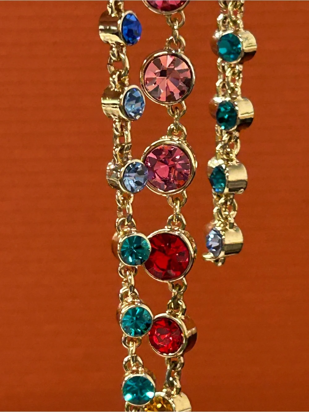 Gorgeous! J. Crew rainbow rhinestone necklace